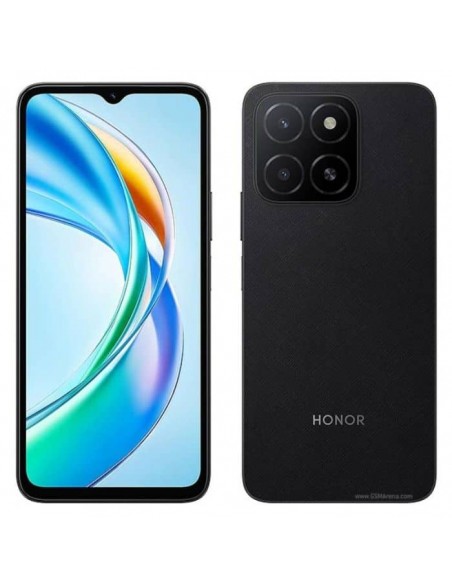 Vue avant du smartphone HONOR X5b avec écran HD+ Noir Vue avant du smartphone HONOR X5b avec écran HD+ Noir
