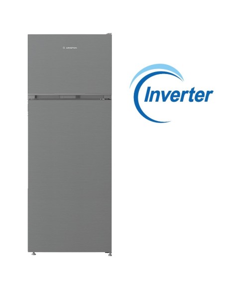 Réfrigérateur Ariston inox grande capacité ouverture porte LED Réfrigérateur Ariston inox grande capacité ouverture porte LED