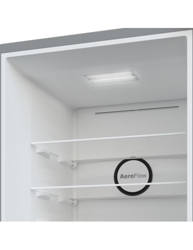Frigo Beko technologie NeoFrost silencieux et économique silver