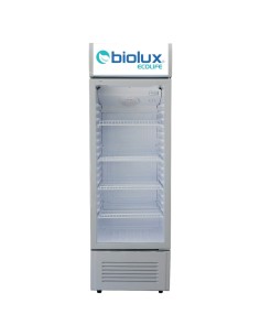 réfrigérateur commercial biolux gris avec éclairage LED économique