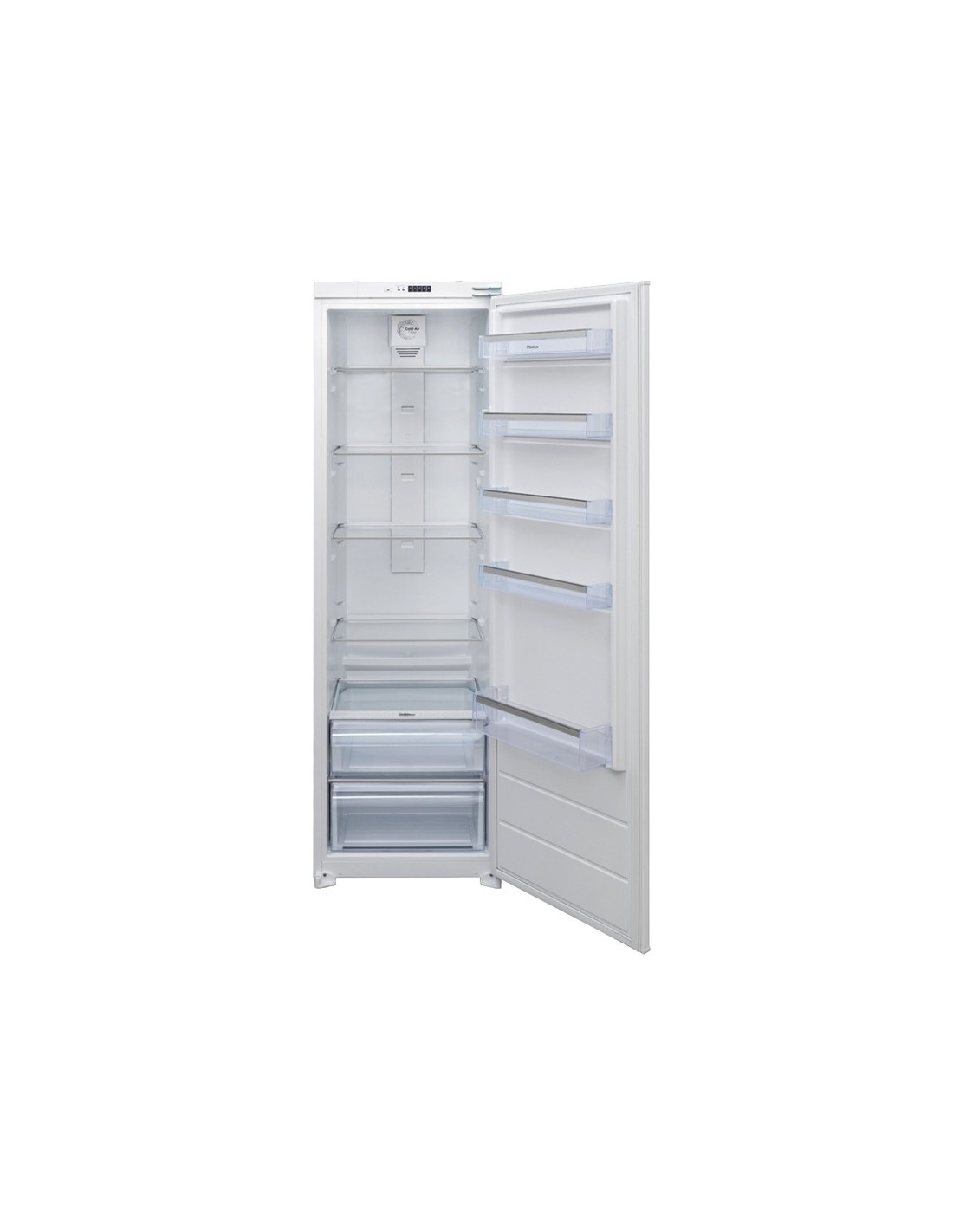 frigo encastrable BIOLUX 370L LessFrost intérieur LED organisé