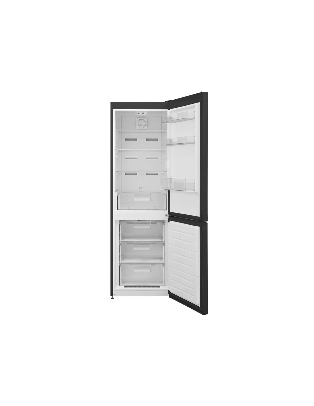Réfrigérateur combiné brandt noir 380 litres no frost moderne
