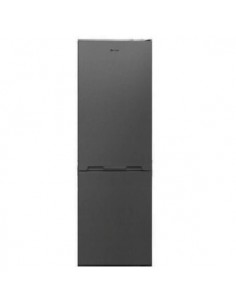 frigo combiné Brandt 380L inox foncé double porte moderne