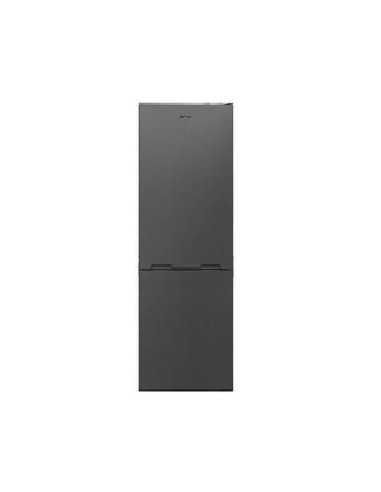 frigo combiné Brandt 380L inox foncé double porte moderne