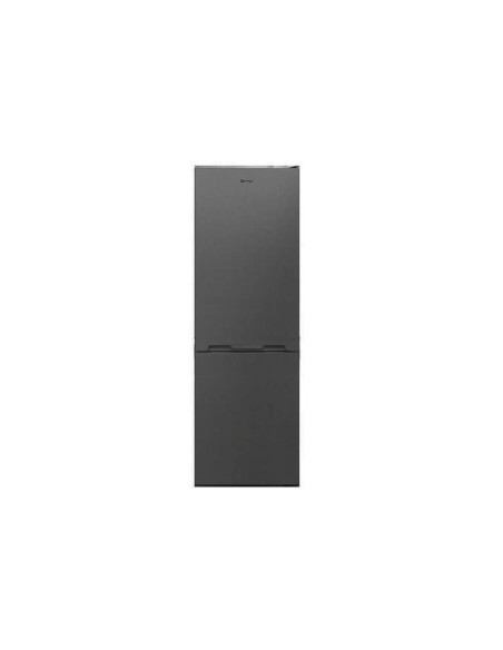 frigo combiné Brandt 380L inox foncé double porte moderne