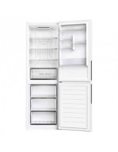 intérieur réfrigérateur HOOVER 341 litres clayettes verre LED