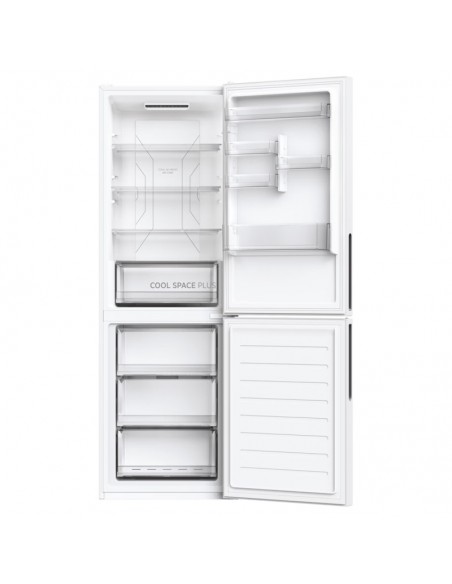 intérieur réfrigérateur HOOVER 341 litres clayettes verre LED