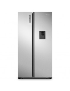 Réfrigérateur side by side HISENSE RS3P518NMC inox vue face