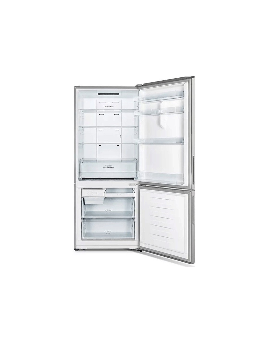 Frigo combiné HISENSE No Frost inox pour famille nombreuse