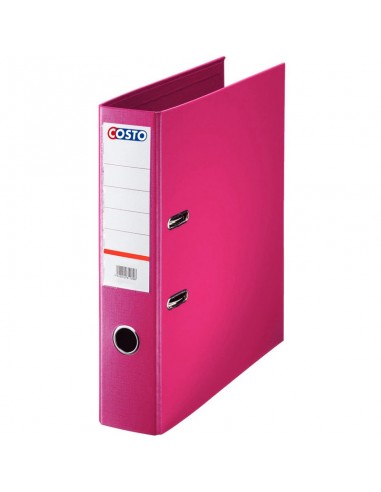 Classeur à levier COSTO Pro Dos 75 mm A4 / Rose Tunisie