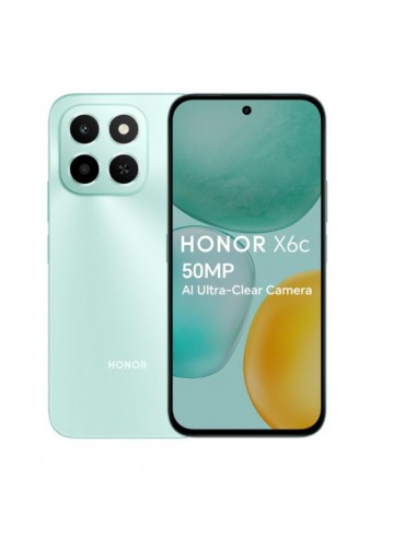 Smartphone HONOR X6C Cyan profil fin et moderne