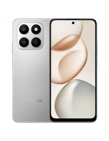 Smartphone Android HONOR X7D design élégant Meteor Silver