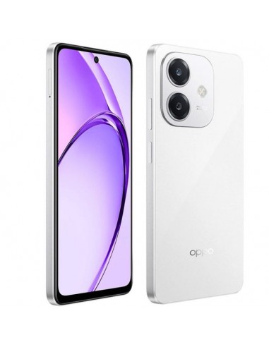 Vue du smartphone OPPO A3, prix compétitif en Tunisie pour un appareil haut de gamme. Couleur Blanc Vue du smartphone OPPO A3, prix compétitif en Tunisie pour un appareil haut de gamme. Couleur Blanc