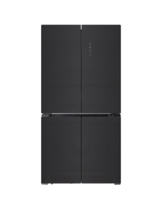 Réfrigérateur Hyundai verre noir 417L design moderne cuisine