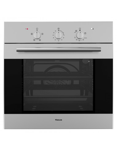 Four à Gaz & Electrique Ventilé Encastrable FOCUS 7 Programmes 65L - Inox (F.537X)
