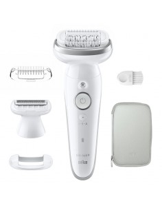 épilateur Braun blanc Wet & Dry design ergonomique moderne