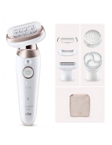 Épilateur BRAUN Silk épil 9 Flex 3D Wet & Dry - blanc