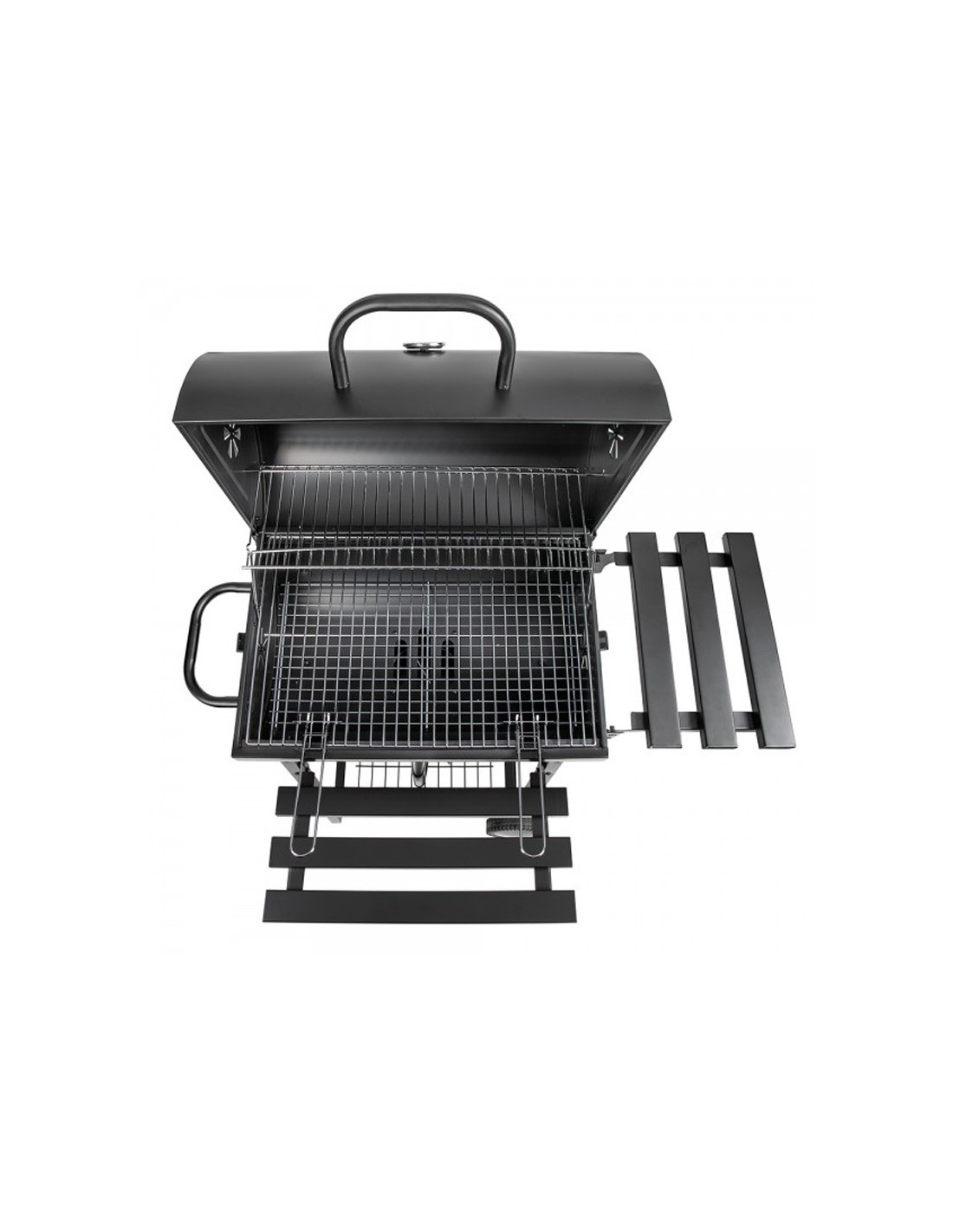 Barbecue à Charbon LIVOO vue complète extérieur noir