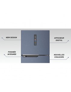 Réfrigérateur IRIS 400 Litres Silver cuisine moderne design 2