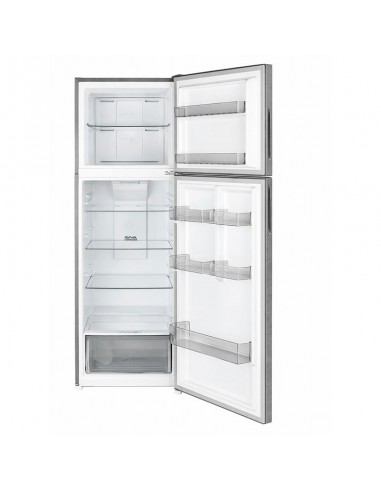 Réfrigérateur IRIS inox 420L compartiments organisés et congélateur