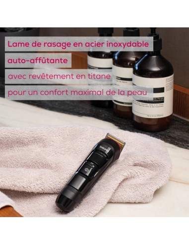 Écran LED avec autonomie de la tondeuse BEURER MN4X Écran LED avec autonomie de la tondeuse BEURER MN4X
