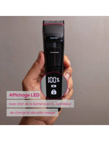 Tondeuse cheveux ergonomique sans fil BEURER usage domestique Tondeuse cheveux ergonomique sans fil BEURER usage domestique