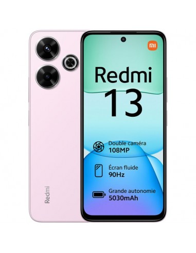 Smartphone XIAOMI Redmi 13 8Go 256Go - ROSE ( REDMI13-8/256-Rose )