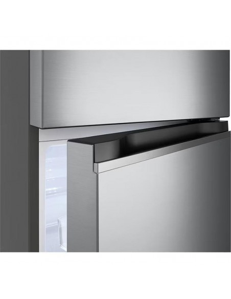 Réfrigérateur LG 285L NoFrost Inverter porte ouverte vue intérieure Réfrigérateur LG 285L NoFrost Inverter porte ouverte vue intérieure
