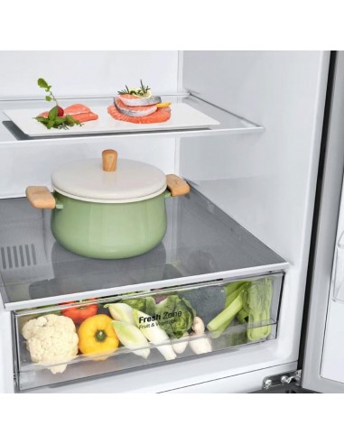 Frigo combiné LG 341L avec Fresh Zone et Express Cooling Frigo combiné LG 341L avec Fresh Zone et Express Cooling