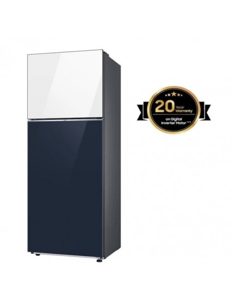 Réfrigérateur SAMSUNG RT42CB66448AEL 415L NOFROST - BLEU MARINE & BLANC Réfrigérateur SAMSUNG RT42CB66448AEL 415L NOFROST - BLEU MARINE & BLANC