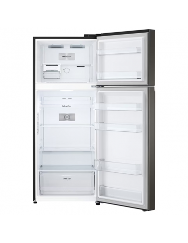 Réfrigérateur LG Platinum Black cuisine moderne élégante Réfrigérateur LG Platinum Black cuisine moderne élégante
