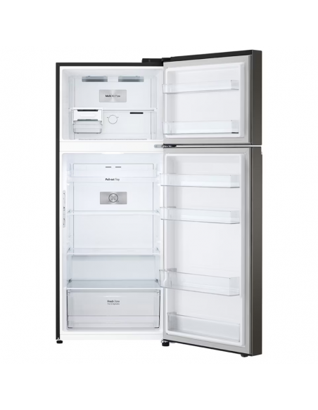 Réfrigérateur LG Platinum Black cuisine moderne élégante Réfrigérateur LG Platinum Black cuisine moderne élégante