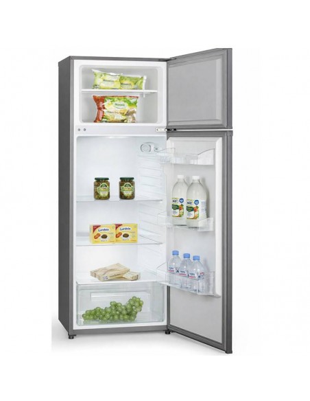 frigo MAXWELL silver avec congélateur haut pratique frigo MAXWELL silver avec congélateur haut pratique