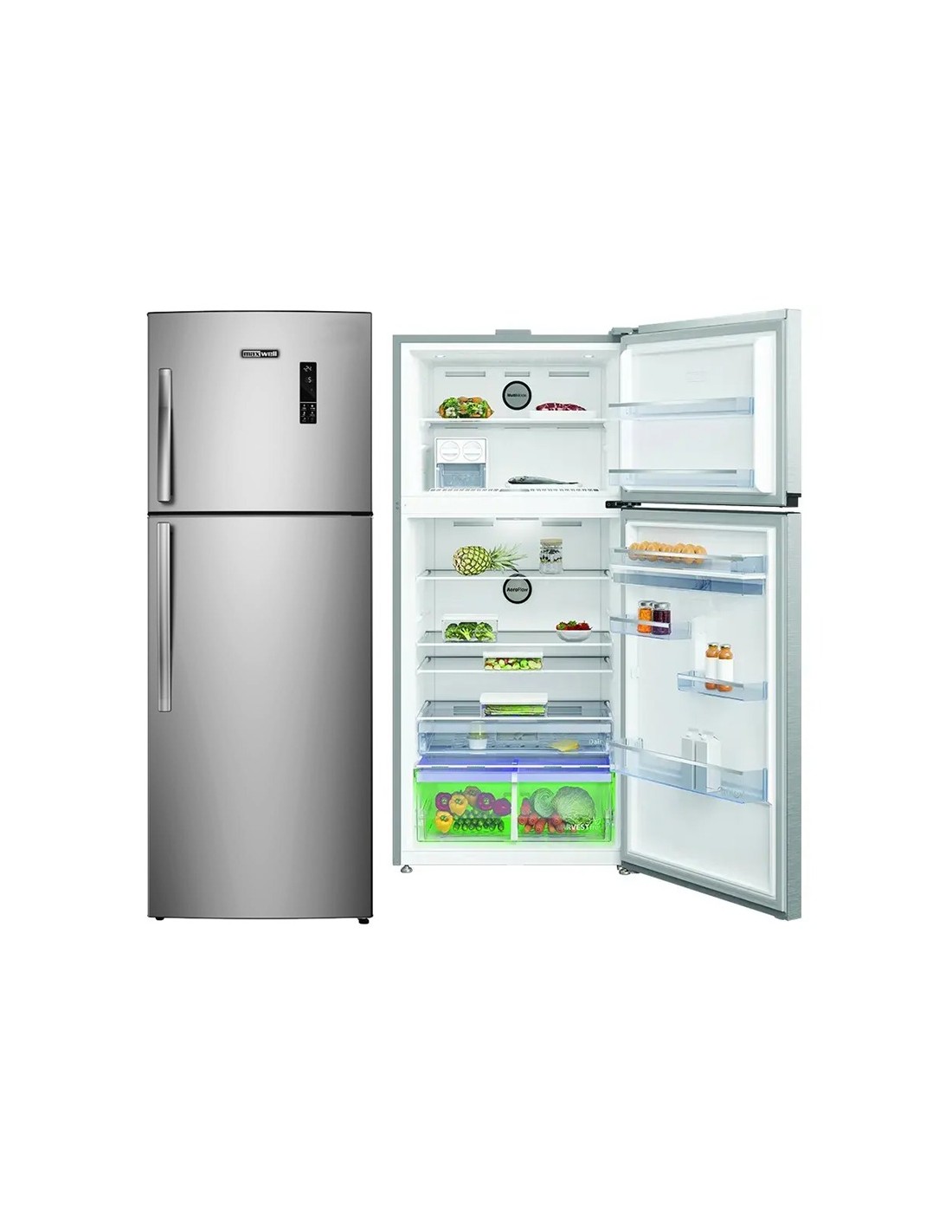 Réfrigérateur MAXWELL grande capacité 540 litres intérieur spacieux