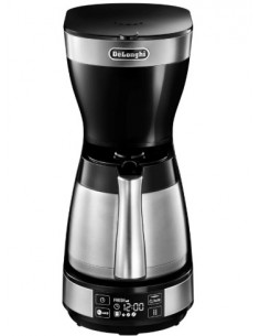 DELONGHI Autentica machine à café filtre 1,25 L, Noir, Acier Inoxydable ( ICM16731 )