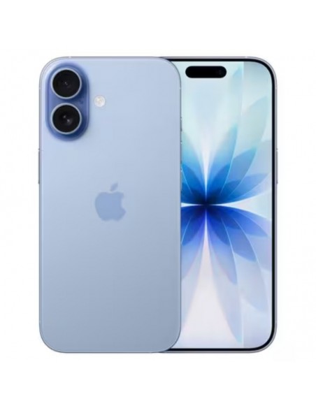 iPhone 17 Bleu clair vue avant écran OLED 6,3 pouces