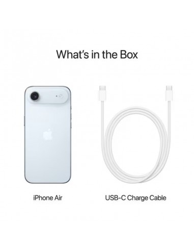 smartphone Apple iPhone Air Sky Blue 256 Go vue latérale