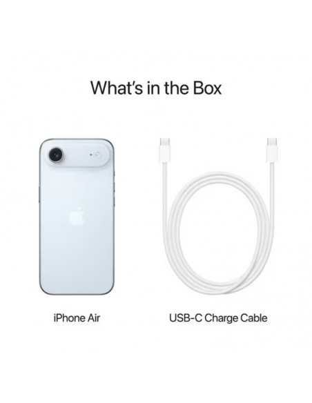 smartphone Apple iPhone Air Sky Blue 256 Go vue latérale