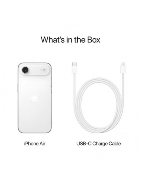 iPhone Air Cloud White design ultra fin avec écran OLED