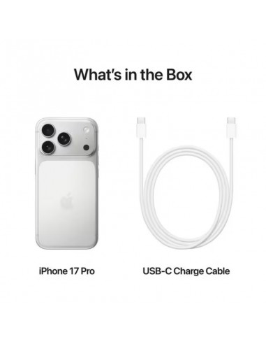 iPhone 17 Pro Silver 256GB écran ProMotion 120Hz lumineux iPhone 17 Pro Silver 256GB écran ProMotion 120Hz lumineux