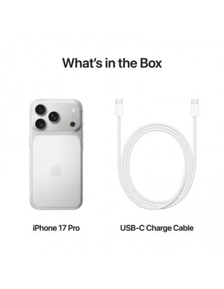 iPhone 17 Pro Silver 256GB écran ProMotion 120Hz lumineux iPhone 17 Pro Silver 256GB écran ProMotion 120Hz lumineux