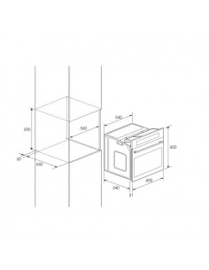Four électrique Focus 12 programmes 65L - Inox (F.721X) 2