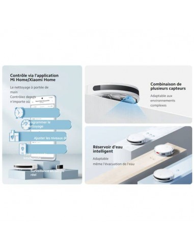 Aspirateur Robot XIAOMI E10 EU BHR6783EU Blanc en Tunisie Aspirateur Robot XIAOMI E10 EU BHR6783EU Blanc en Tunisie