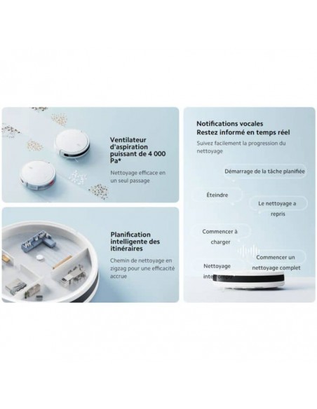 Aspirateur Robot XIAOMI E10 EU BHR6783EU Blanc en Tunisie Aspirateur Robot XIAOMI E10 EU BHR6783EU Blanc en Tunisie