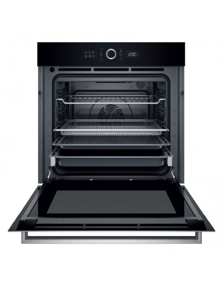 four ARISTON AOI5S8PM1SXA inox vue porte ouverte moderne four ARISTON AOI5S8PM1SXA inox vue porte ouverte moderne