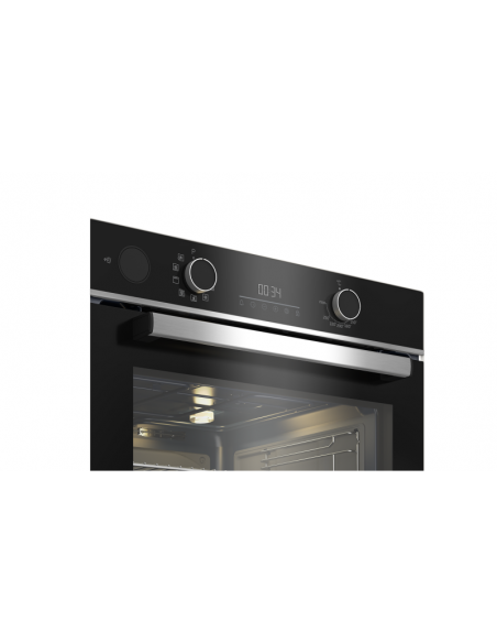 Four encastrable pyrolyse BEKO inox nettoyage automatique intérieur Four encastrable pyrolyse BEKO inox nettoyage automatique intérieur