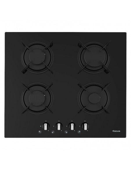 Focus Plaque de Cuisson 4 Feux - 60 Cm Vitro Noir - (F.409B)