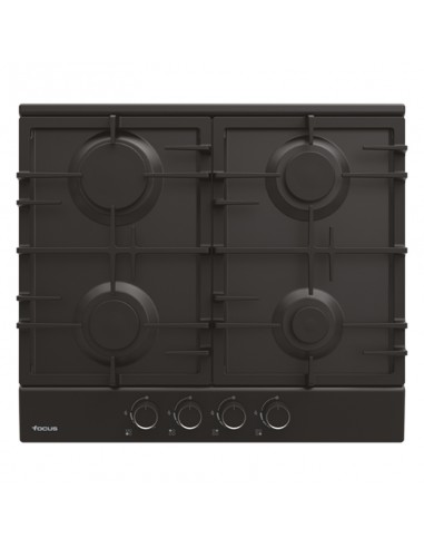 Plaque de Cuisson FOCUS 4 Feux 60 cm Noir (F408B)