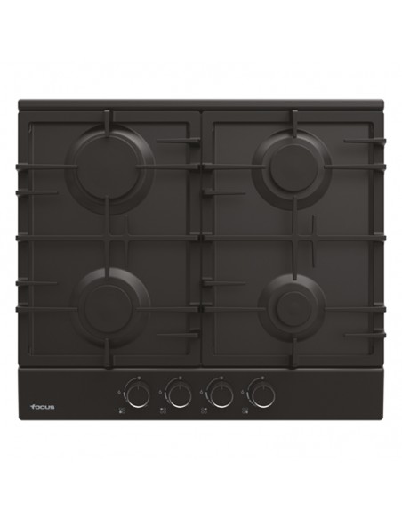 Plaque de Cuisson FOCUS 4 Feux 60 cm Noir (F408B)