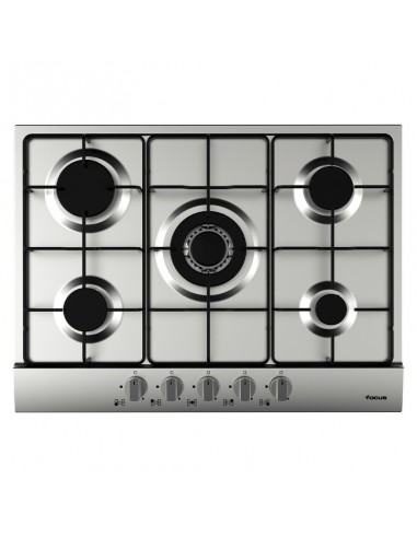 Plaque de Cuisson FOCUS 5 Feux 70 cm Inox (F407X)